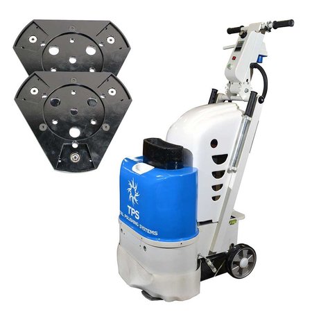 TOTAL POLISHING SYSTEMS (TPSX1) Floor Prep Machine with 2 Quick Plates TPSX1SETQP